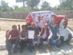 उत्तराखंड क्रांति दल के कार्यकर्ताओं द्वारा अवैध तरीके से बिकते नशीले पदार्थ के विरोध में प्रदर्शन